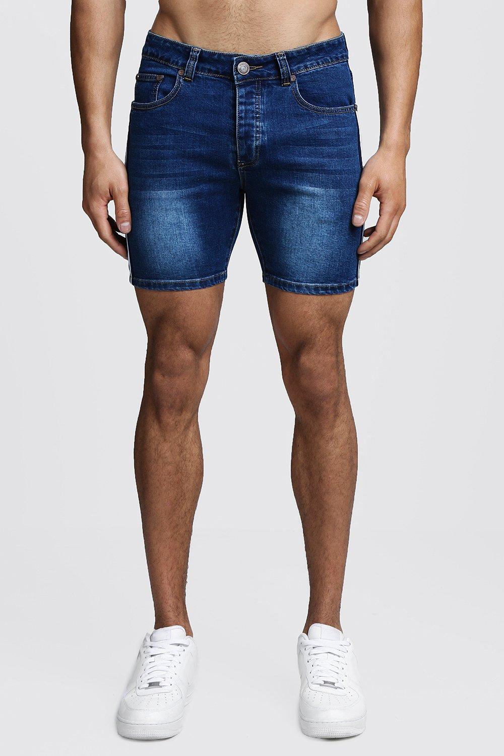Узкие джинсовые шорты мужские